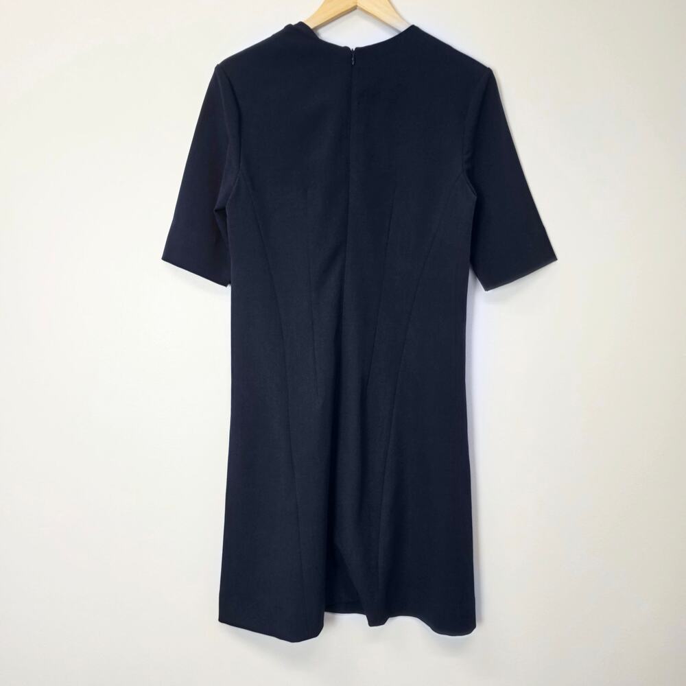 M.M. LaFleur Emily Sheath Dress Galaxy Blue Size 10 Short Sleeve Workwear - Picture 3 of 10